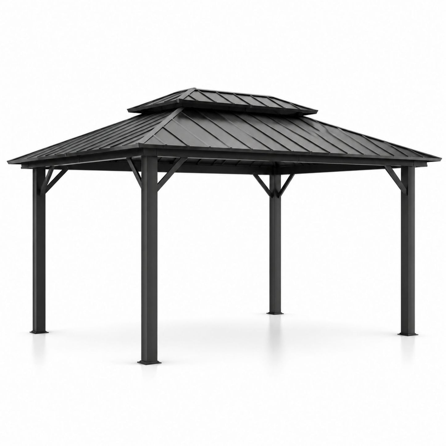 Pawilon ogrodowy metalowy antracytowy 300x400cm