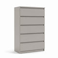 Komoda z 5 szufladami MDF 80x40x120 cm